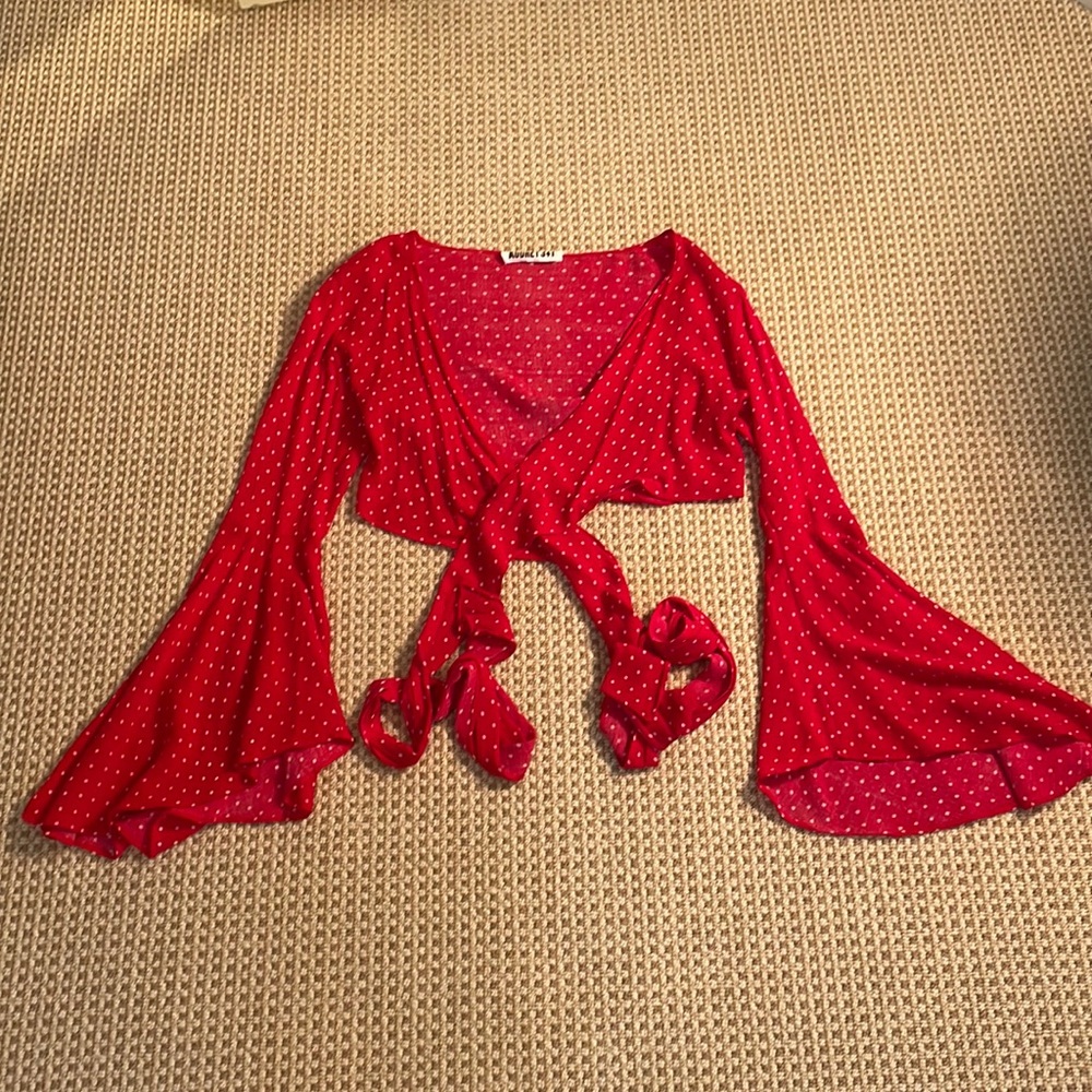 Audrey 3 + 1 Wrap Crop Top